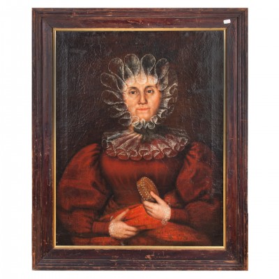 Portret Judyty Sulerzyckiej. Autor nieznany. Olej na płótnie.